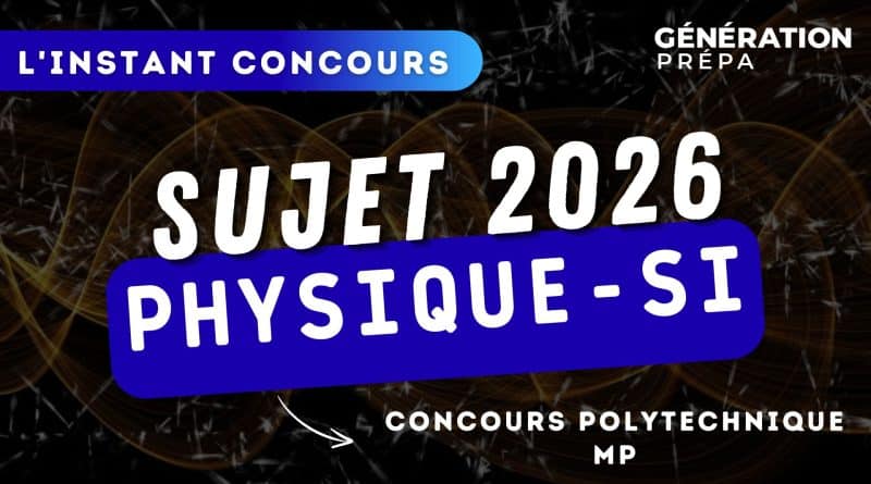 sujet mp x-ens physique si