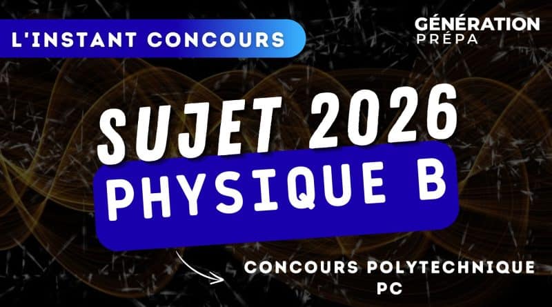 sujet pc x-ens physique b