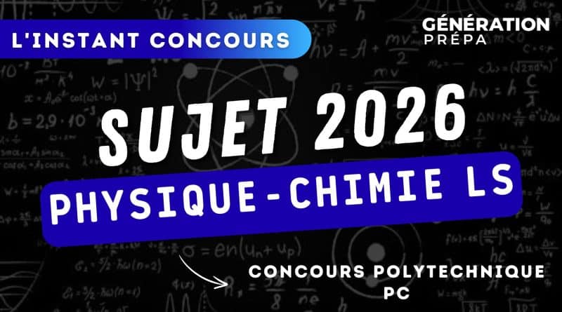 sujet physique chimie ls x ens