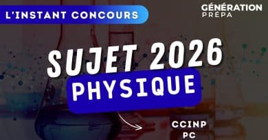 sujet physique pc ccinp