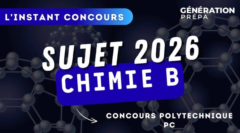 sujet x-ens Chimie B