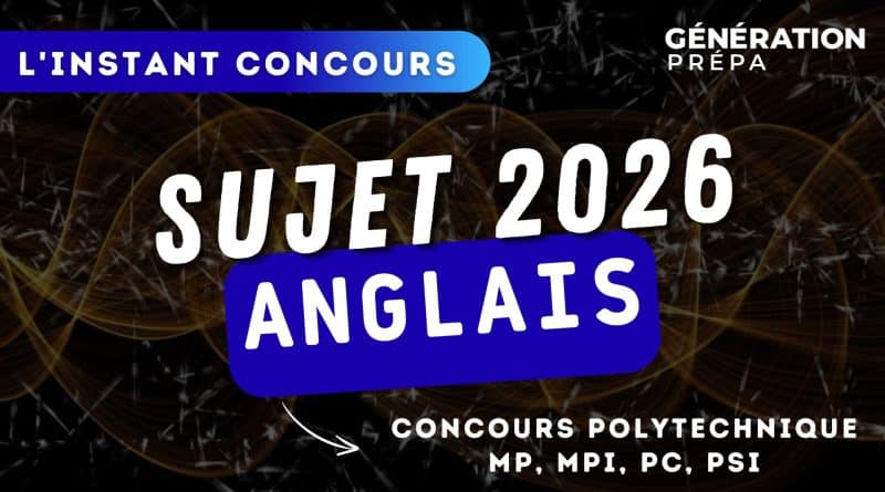 sujet x-ens anglais