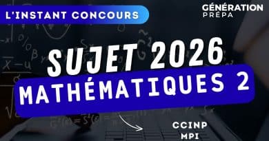 sujets maths 2 ccinp mpi