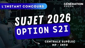 S2I MP – Le sujet à Centrale-Supélec