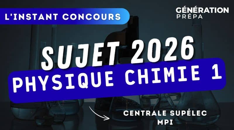 physique chimie mpi centrale 2026