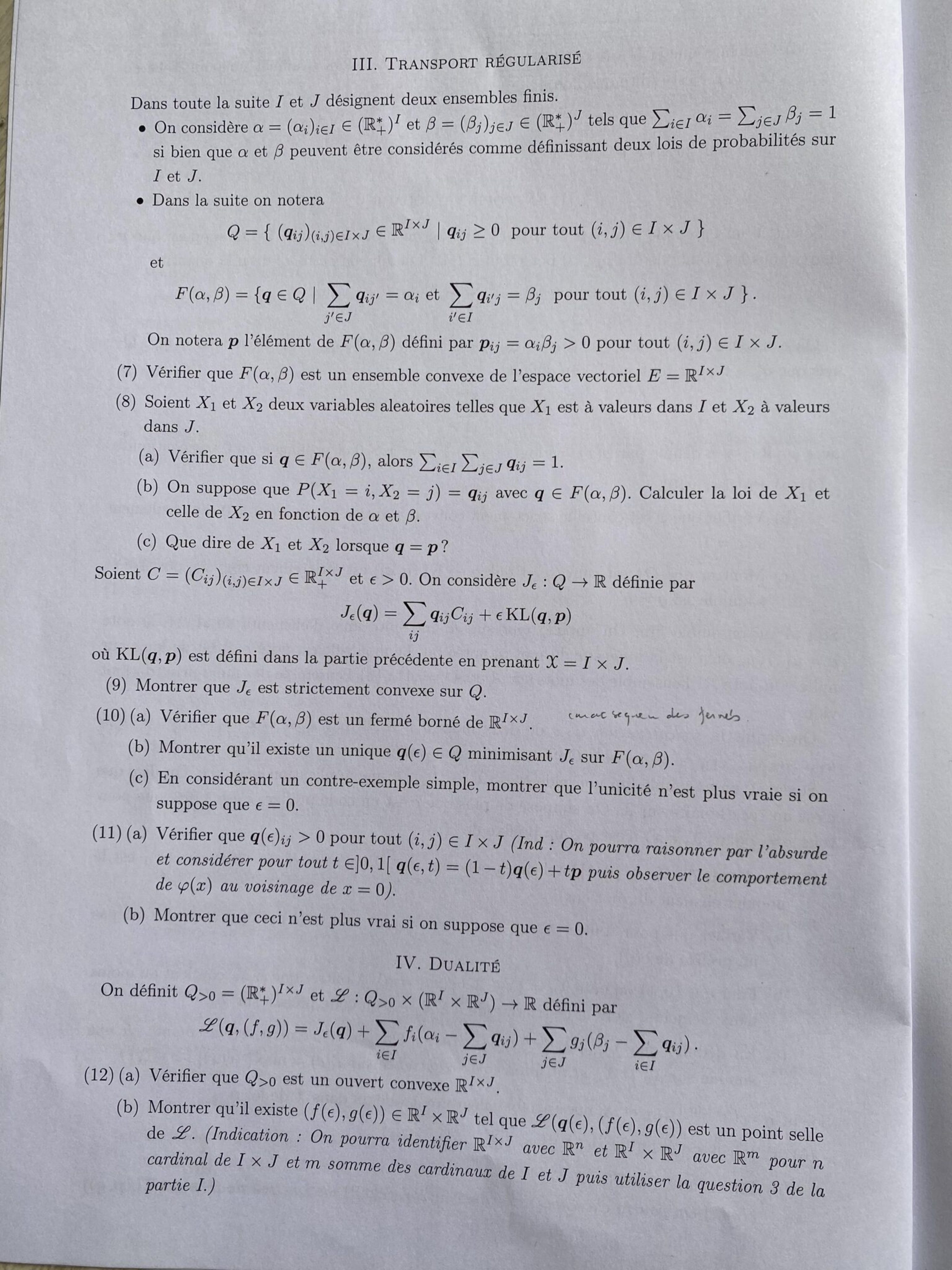 Concours X-ENS : Maths - Sujet 2023 PSI - Génération Prépa