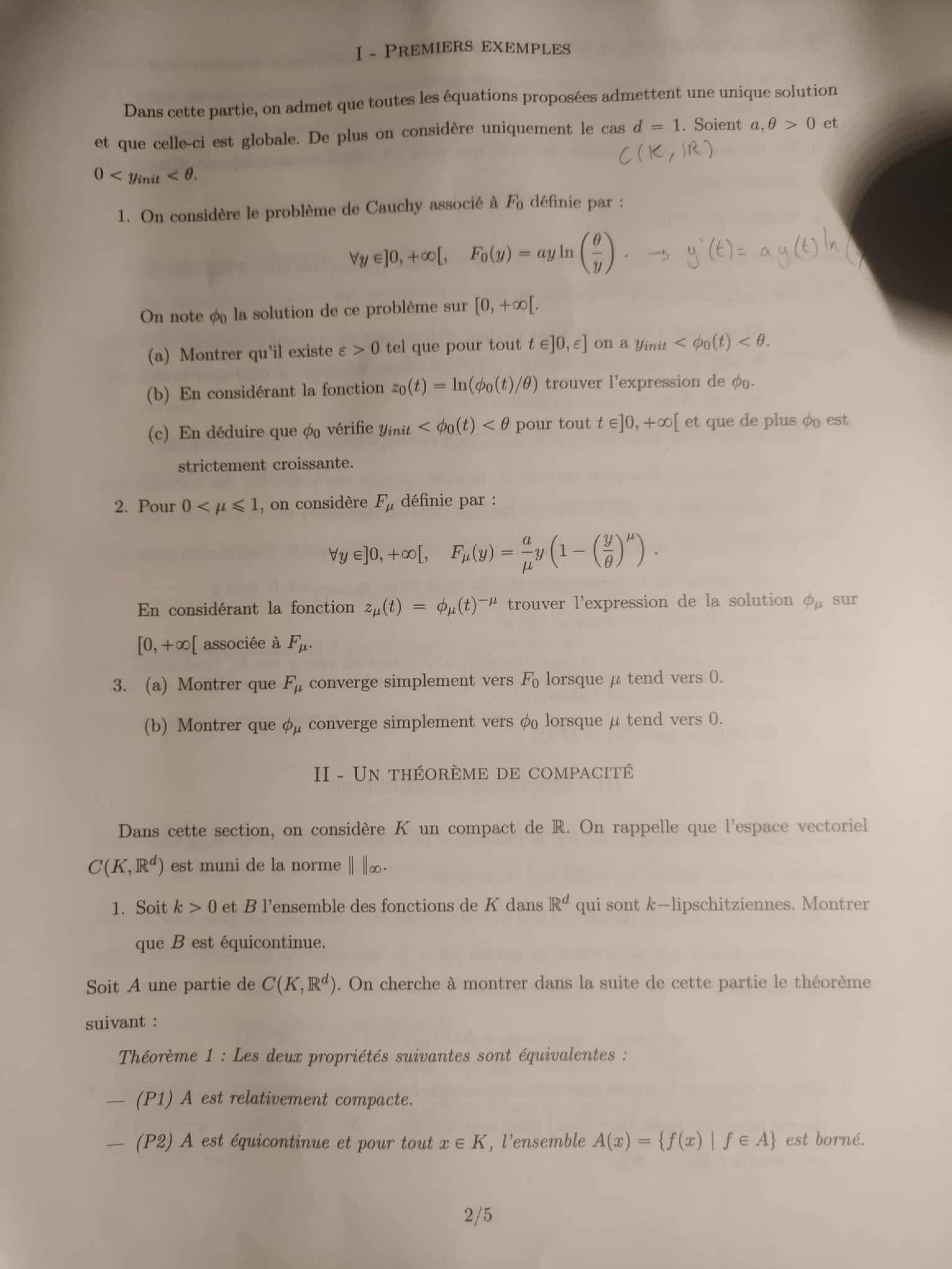 Concours X-ENS : Maths C - Sujet 2023 MP Et MPI - Génération Prépa