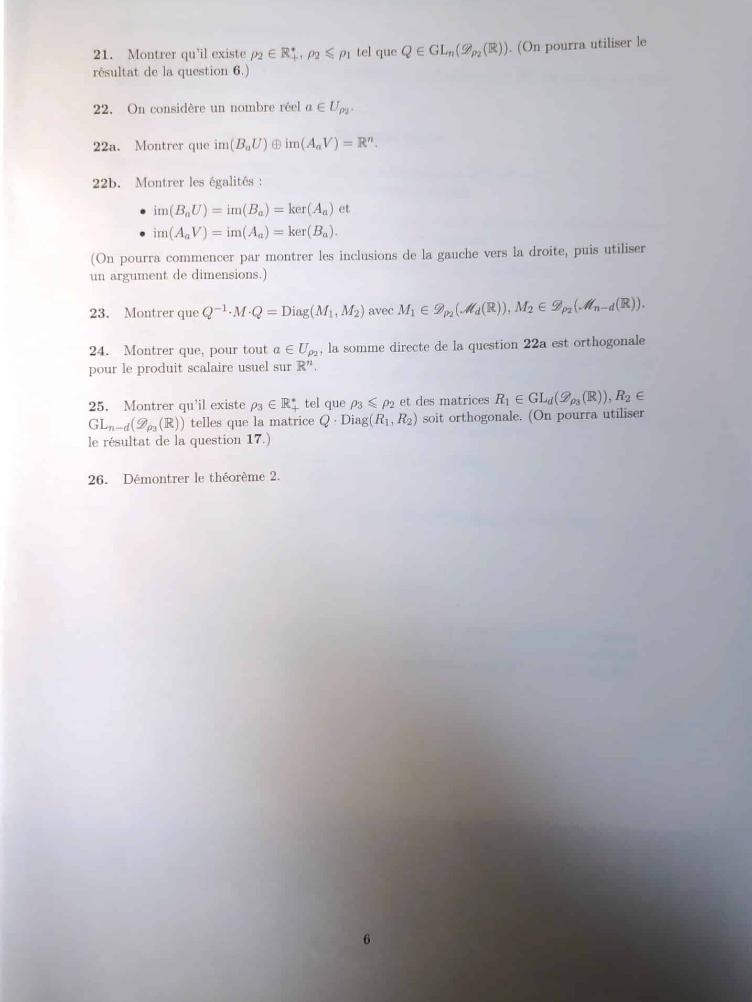 Concours X-ENS : Maths B - Sujet 2023 MP Et MPI - Génération Prépa